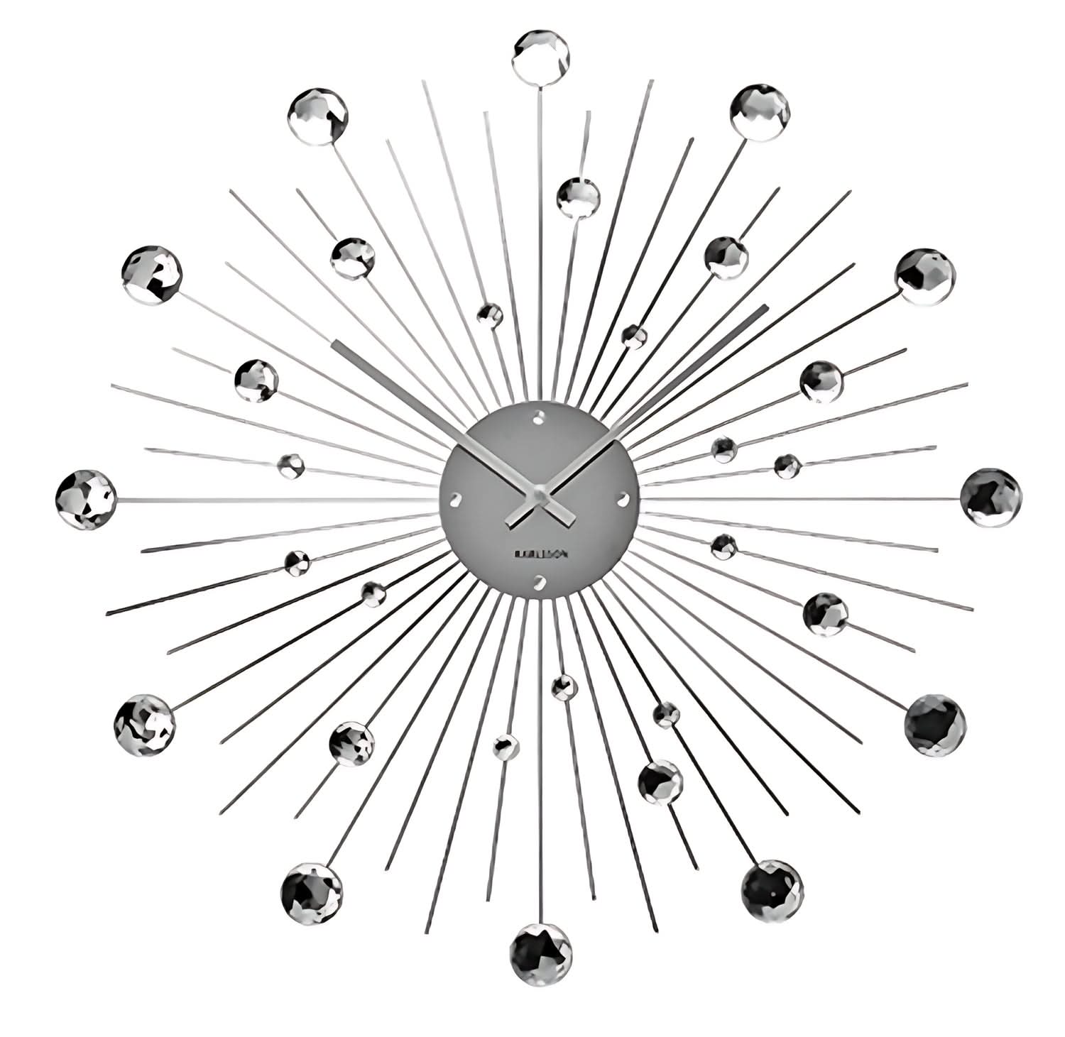 Karlsson Wall Clock 50 cm Ø Plastic • Modern Design • Silent Quartz Movement
