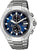 Citizen Herrenarmbanduhr mit blauem Zifferblatt, Chronographen-Drückern und Metallarmband