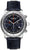 Zeppelin LZ14 Marine 8888-3 Herrenuhr mit rundem Stahlgehäuse, blauem Zifferblatt und Lederband