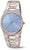 Boccia Herrenuhr mit silbernem Metallarmband und blauem Zifferblatt, Datumsfenster