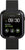 Unisex-Smartwatch mit schwarzem Display und schwarzem Metallgeflecht-Armband