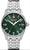 Swiss Military Herrenarmbanduhr mit grünem Zifferblatt, Datumsanzeige, Edelstahlband