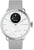 Withings ScanWatch 2 Hybrid-Smartwatch mit grauem Lederband, silbernem Gehäuse, Temp-Anzeige