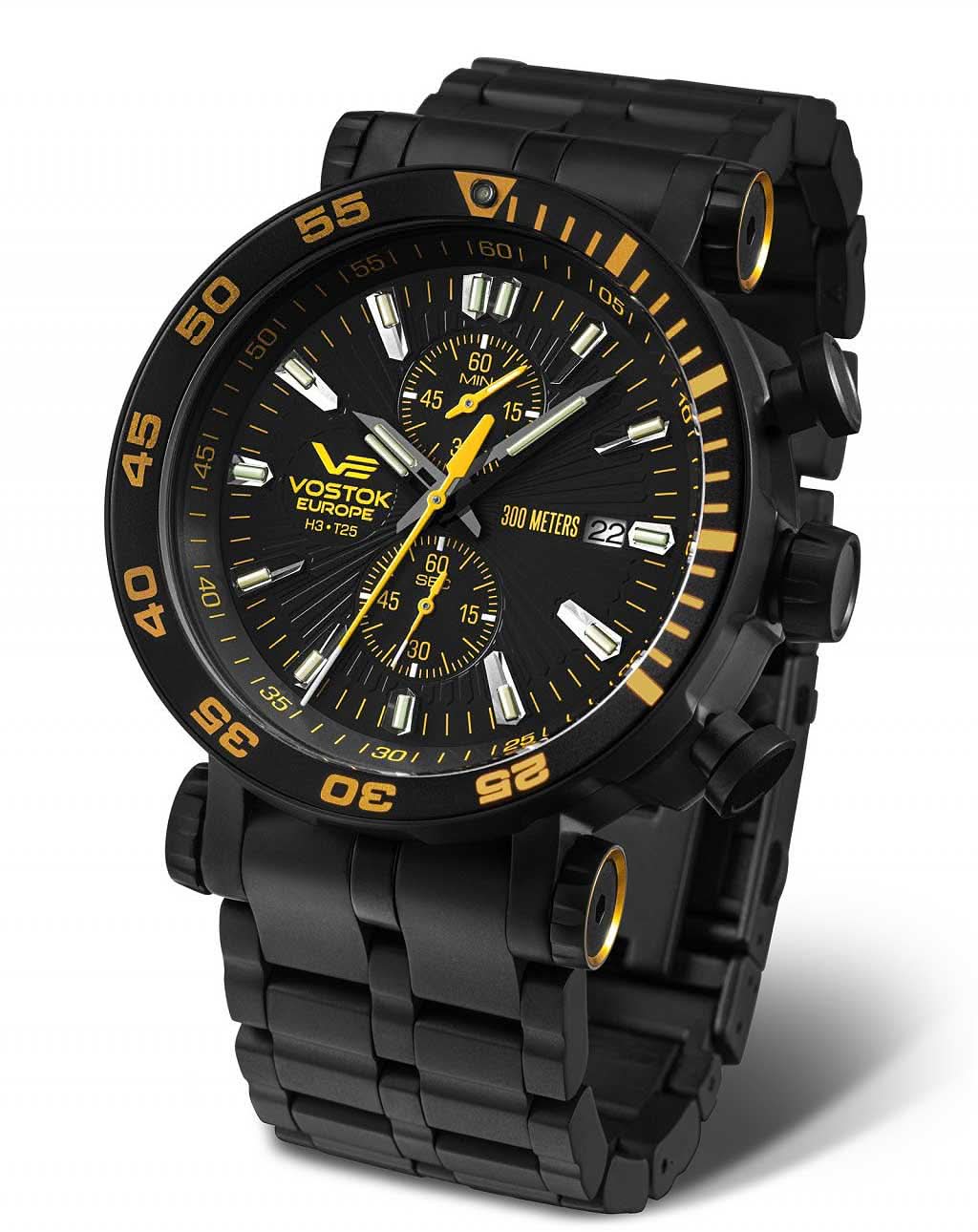 Vostok Europe Energia VK61-575C589B Men's Watch • Tritium • 30 ATM