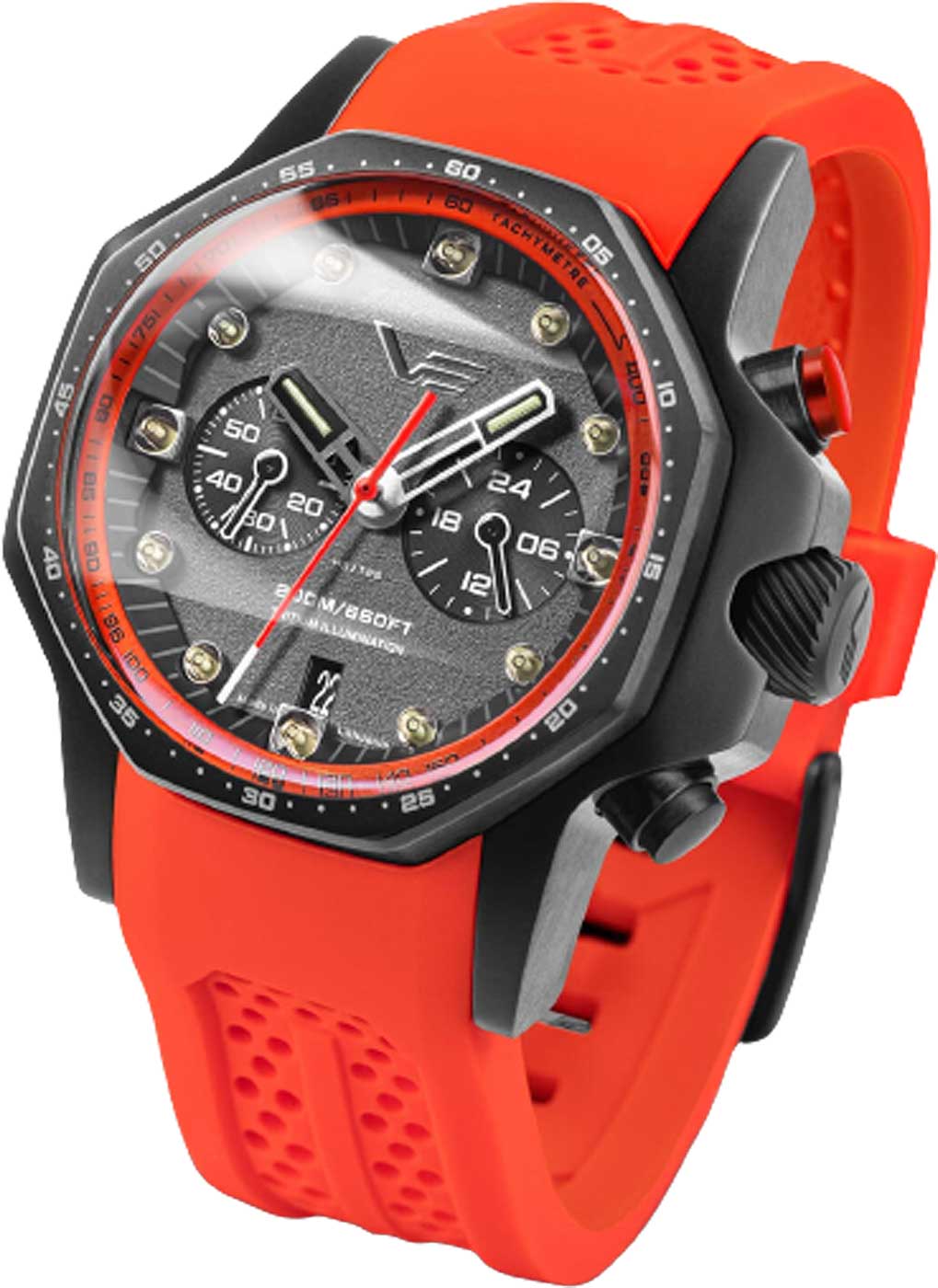 Vostok Europe SSN 571 VK64-640C699 Men's Watch • Tritium Illumination • 30 ATM