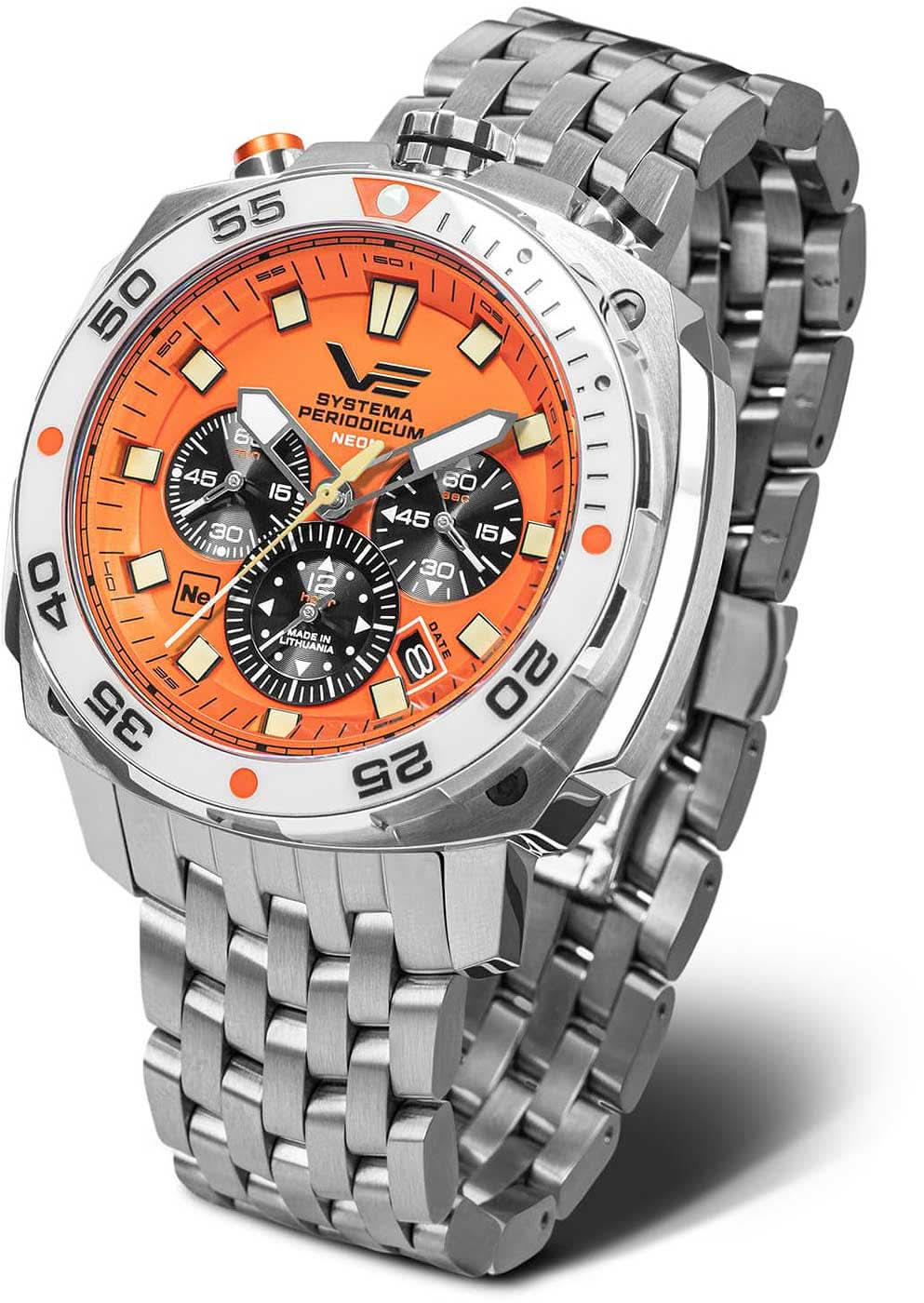 Vostok Europe Systema Periodicum VK67-650A723B Men's Watch • Bullhead Design • K1 Safety Glass