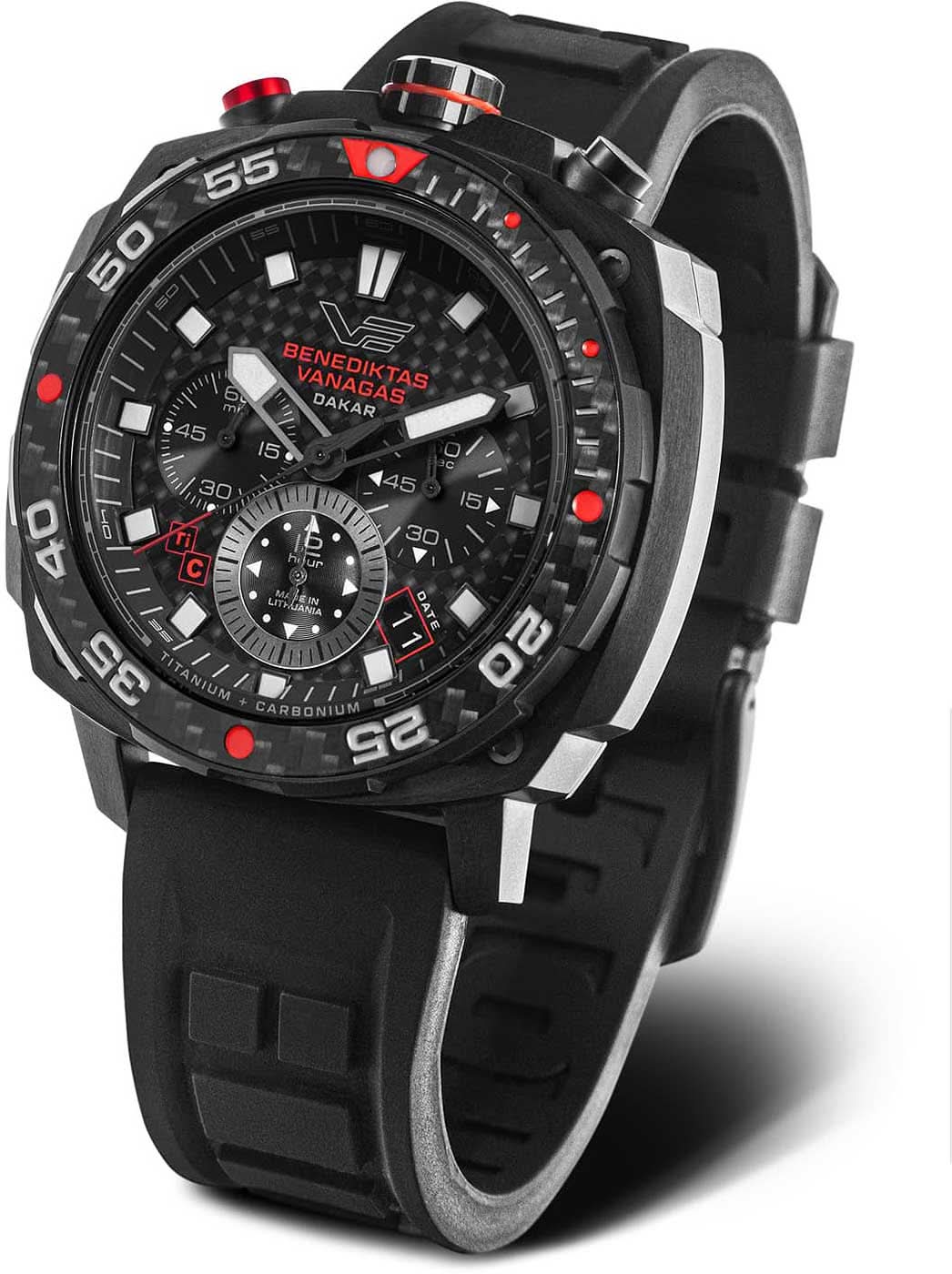 Vostok Europe Rocket N1 VK67-650J740 Men's Watch • Titanium Case • K1 Mineral Glass