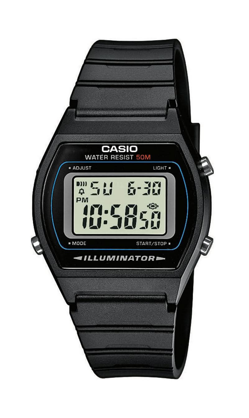 Casio W-800H-1AVEF Men's Watch • 10-Year Battery • 100M Water Resistant