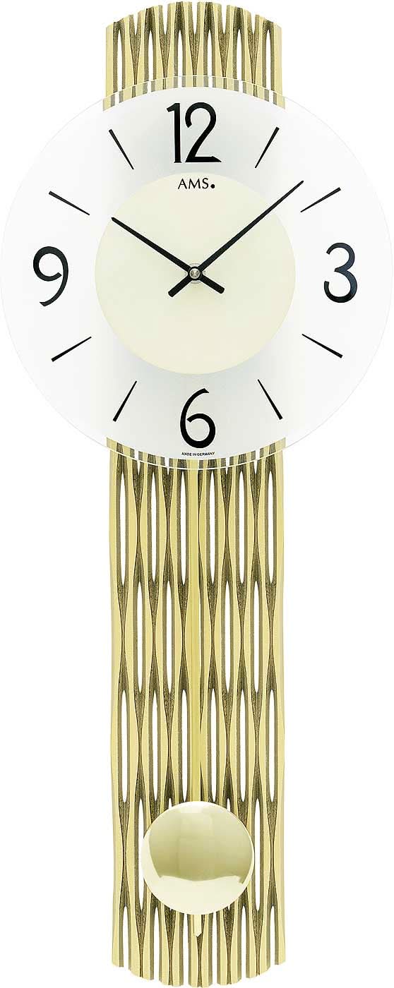 AMS Wall Clock 62x23x6 cm Wood • Precise Timekeeping • Elegant Design