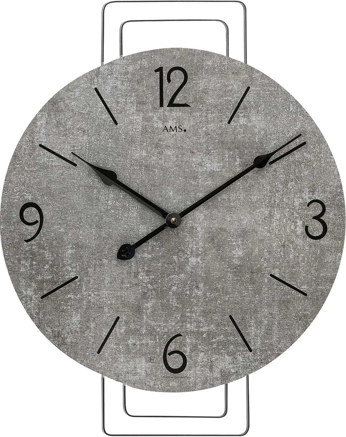 AMS Wall Clock 46x35x5 cm Wood • Quartz Movement • Modern Design