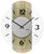 AMS Wall Clock 34x27 cm Wood, Aluminum • Modern Design • Precise Quartz Movement