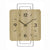 AMS W9692 Wall Clock Sonoma Oak • Quartz Movement • Metal Design