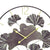 AMS Design W9704 Wall Clock • Ginkgo Metal Design • Quartz Movement