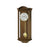 Regulator-Wanduhr mit Nussbaum-Holzgehäuse, rundem Zifferblatt und Pendelgewichten