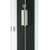 Wanduhr im Glasrahmen mit Pendel und Glockenwerk-Antrieb, silberne Metallteile