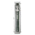 Wall clock in a transparent cylinder with mechanical movement and green slate insert