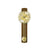 Wanduhr mit rundem Ziffernblatt, Nussbaumholzgehäuse und Pendelpendelwerk