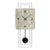 AMS Design W7503 Wall Clock • Concrete Look • Quartz Pendulum Movement