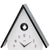 AMS Drip-shaped wall clock, light gray sides, black frame, cuckoo motif above numbers