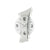 AMS Remini Wanduhr aus Aluminium mit weißem Ziffernblatt und schwarzen Zahlen