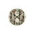 AMS W9650 Wall Clock Printed Brownish • Quartz Movement • Mineral Glass