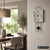 AMS Design W7503 Wall Clock • Concrete Look • Quartz Pendulum Movement