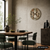 AMS W9650 Wall Clock Printed Brownish • Quartz Movement • Mineral Glass