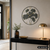 AMS Design W9704 Wall Clock • Ginkgo Metal Design • Quartz Movement