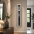 Wall clock on the wall, transparent cylinder with mechanical cable pull mechanism