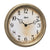 Hermle Wall Clock 30x30x5 cm Brass • Vintage Design • Precise Quartz Movement