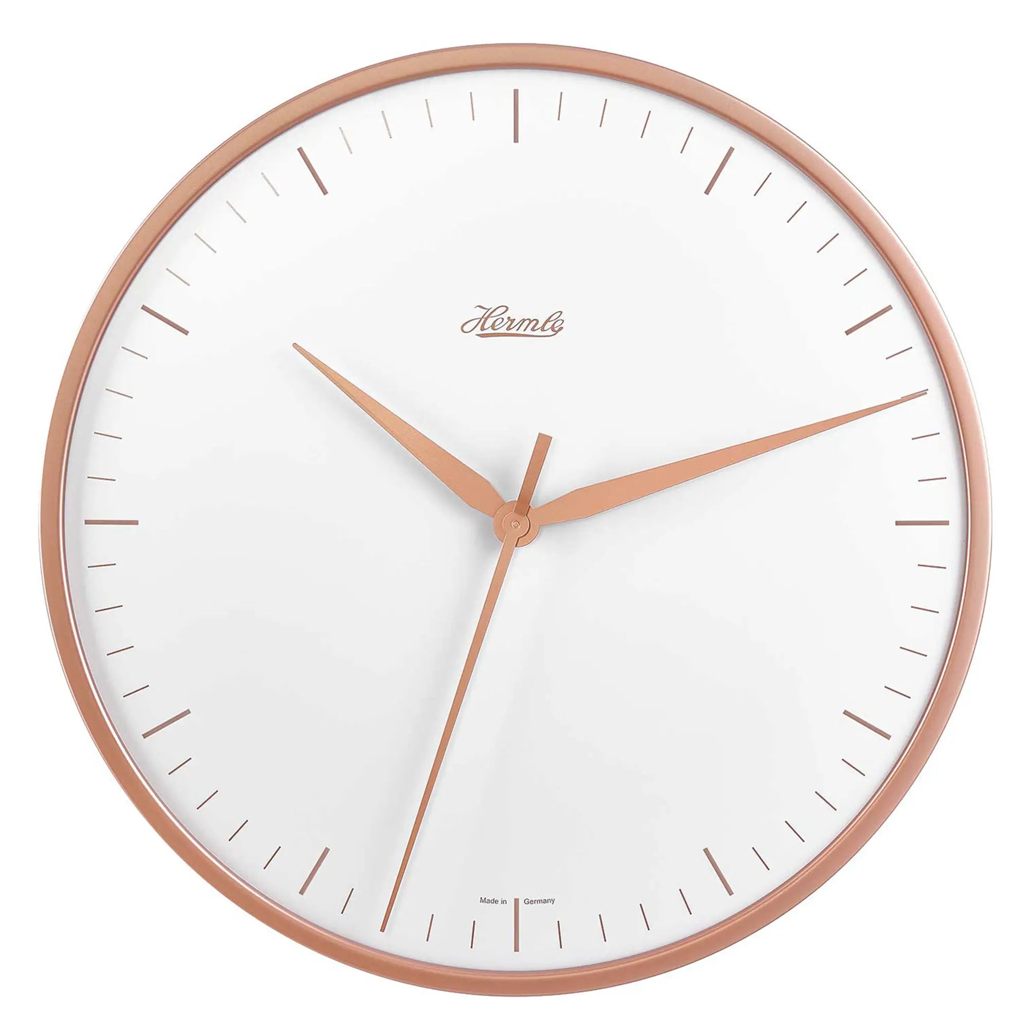 Hermle Wall Clock 40 cm Ø Metal • Silent Quartz Movement • Elegant Design