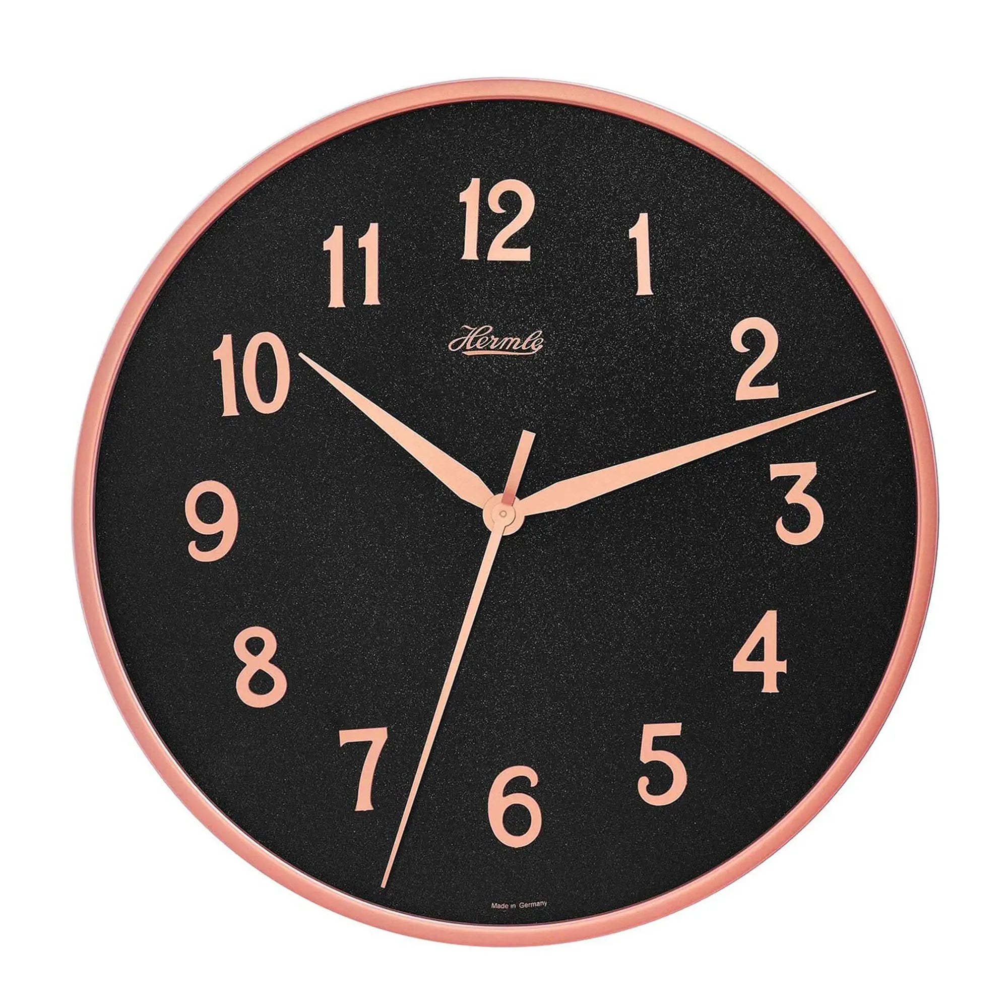 Hermle Wall Clock 40 cm Ø Metal • Modern • Silent Movement