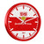 Hermle Wall Clock 30 cm Ø Metal • VfB Stuttgart Edition • Silent Quartz Movement
