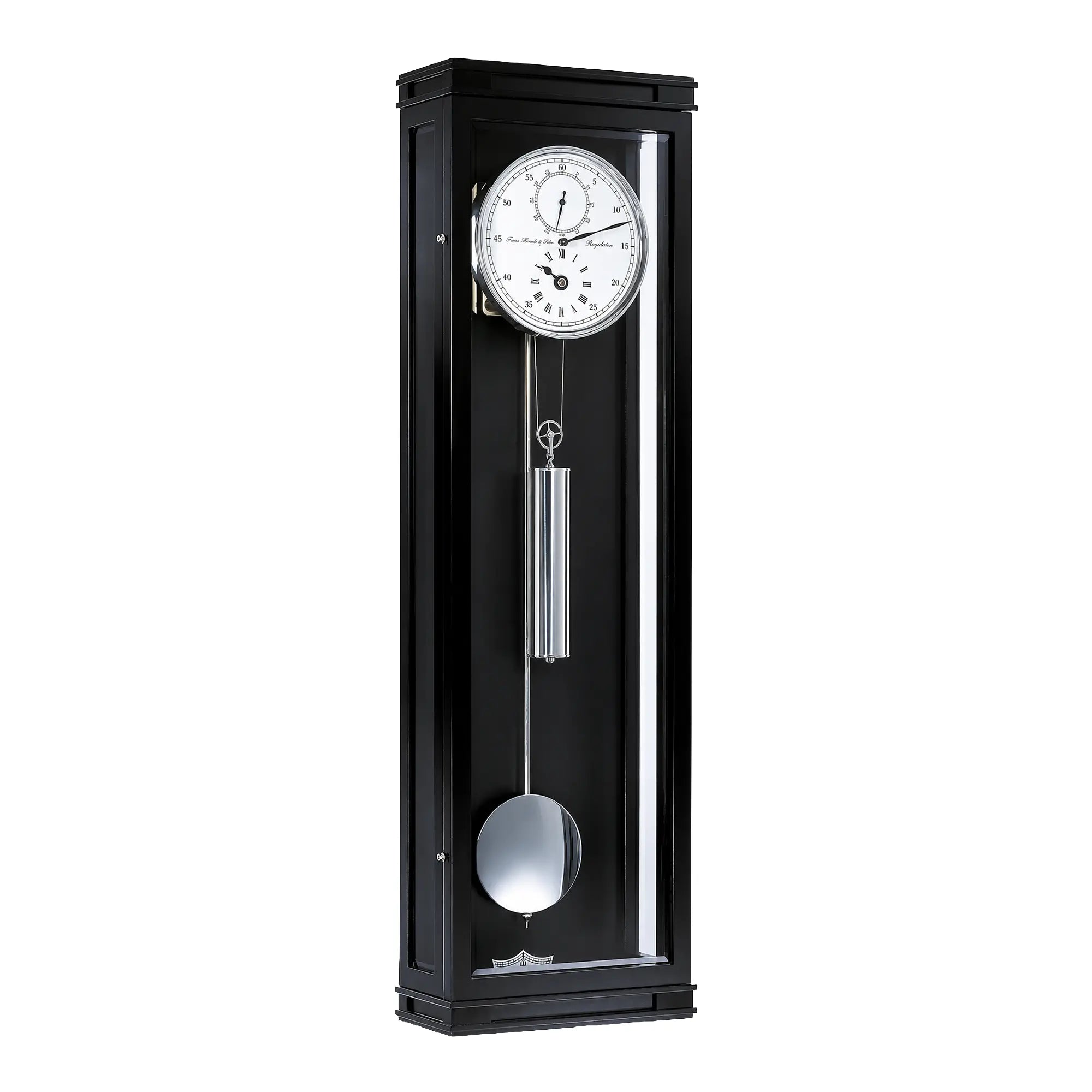 Hermle Wall Clock 93.7x26.0x13.0 cm Wood • 31-Day Movement • Precision Regulator