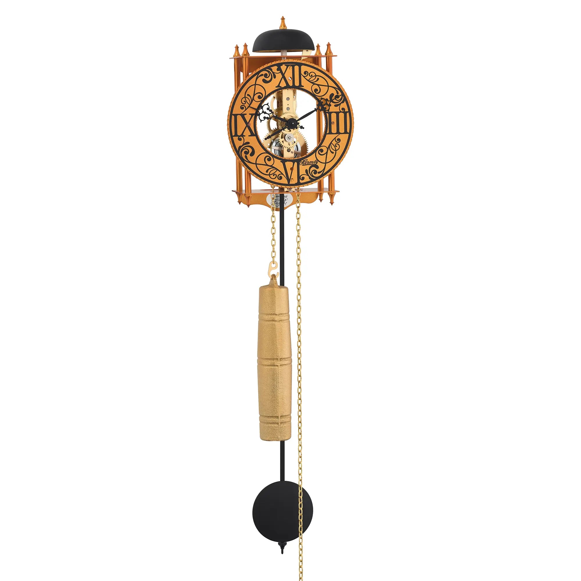 Hermle Wall Clock 62x15x10 cm Metal • Mechanical Movement • Chime