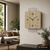 AMS W9692 Wall Clock Sonoma Oak • Quartz Movement • Metal Design
