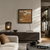AMS T1273 Wall Clock Gold-Brown • Word Clock with LED Display • 220V Mains Powered