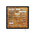 AMS T1273 Wall Clock Gold-Brown • Word Clock with LED Display • 220V Mains Powered