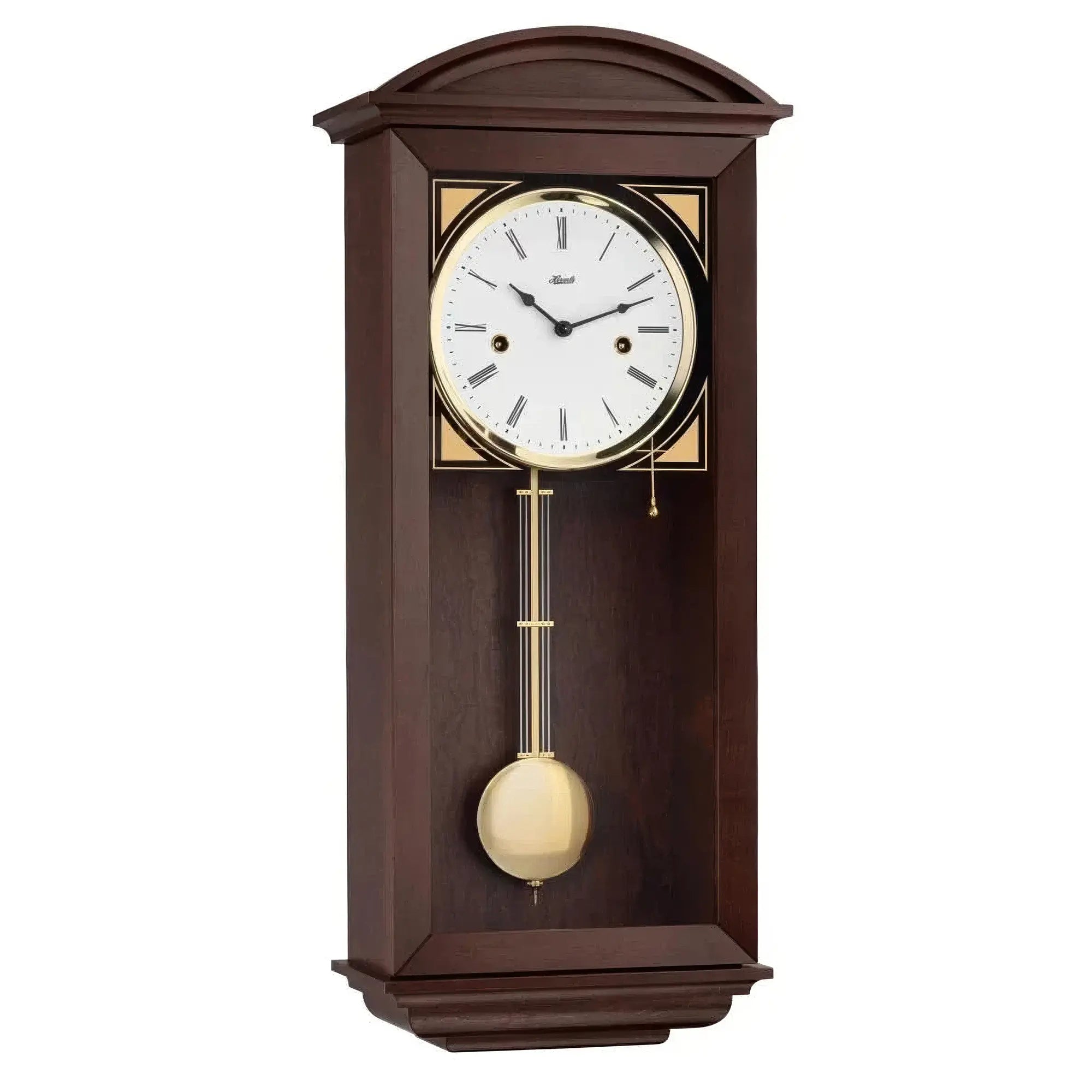 Hermle Wall Clock 64x27.5x15 cm Wood • Half-hour Strike • Low Noise