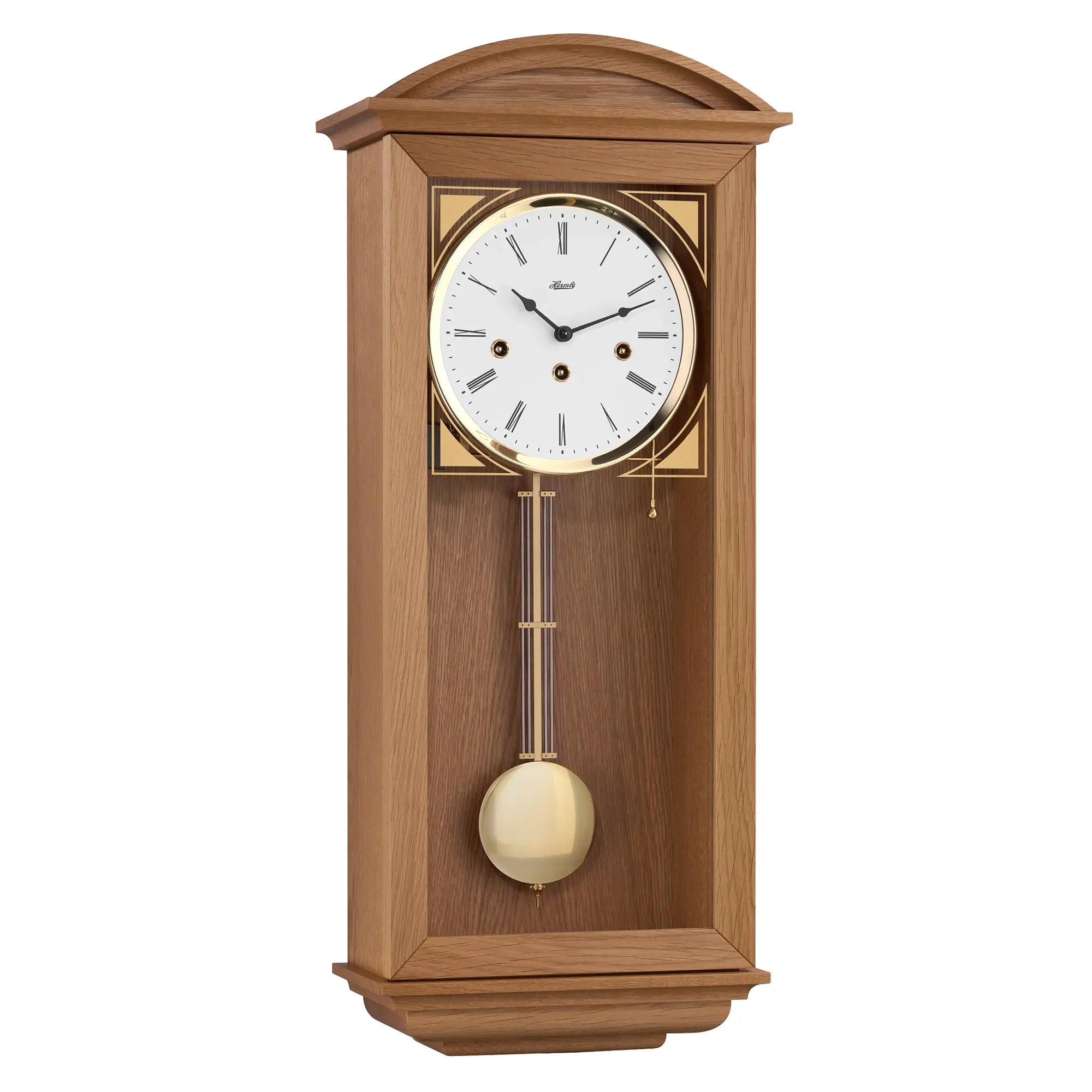 Hermle Wall Clock 64x27.5x15 cm Wood • Westminster Chime • Mechanical 8-Day Movement