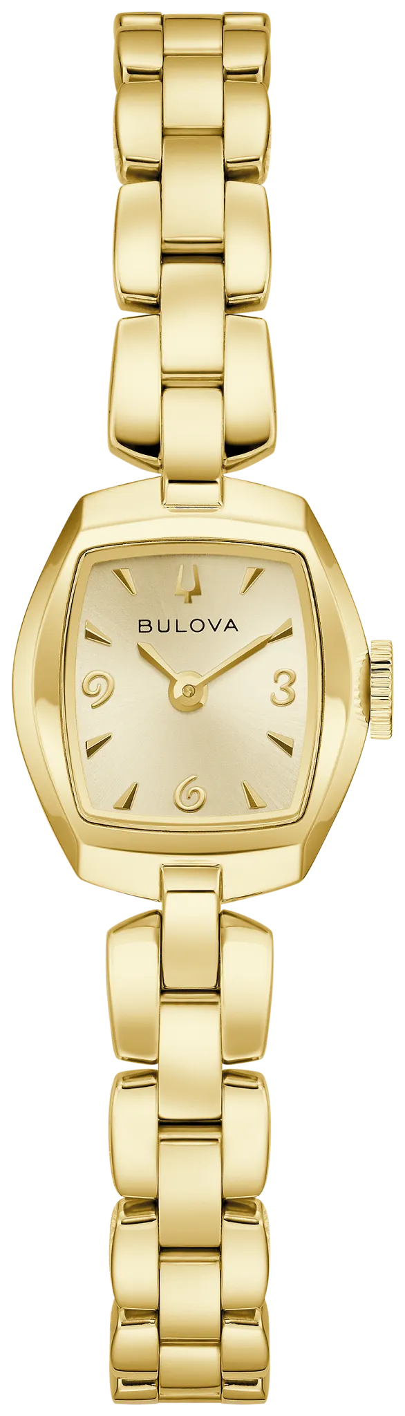 Bulova Goddess of Time Jackie 97L201 Damen • Champagner-Zifferblatt • Goldton-Edelstahlarmband