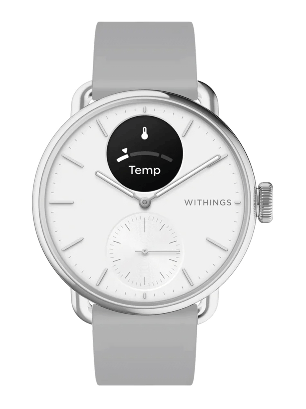 Withings ScanWatch 2 HWA10-model 2-All-Int Damen Smartwatch Weiß • Hybrid-Smartwatch mit Gesundheitssensoren • 5 ATM