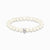 Thomas Sabo Bead Bracelet Model: X0293-082-14-L19 with white cultured freshwater pearls and a ring-shaped eyelet for charms #1