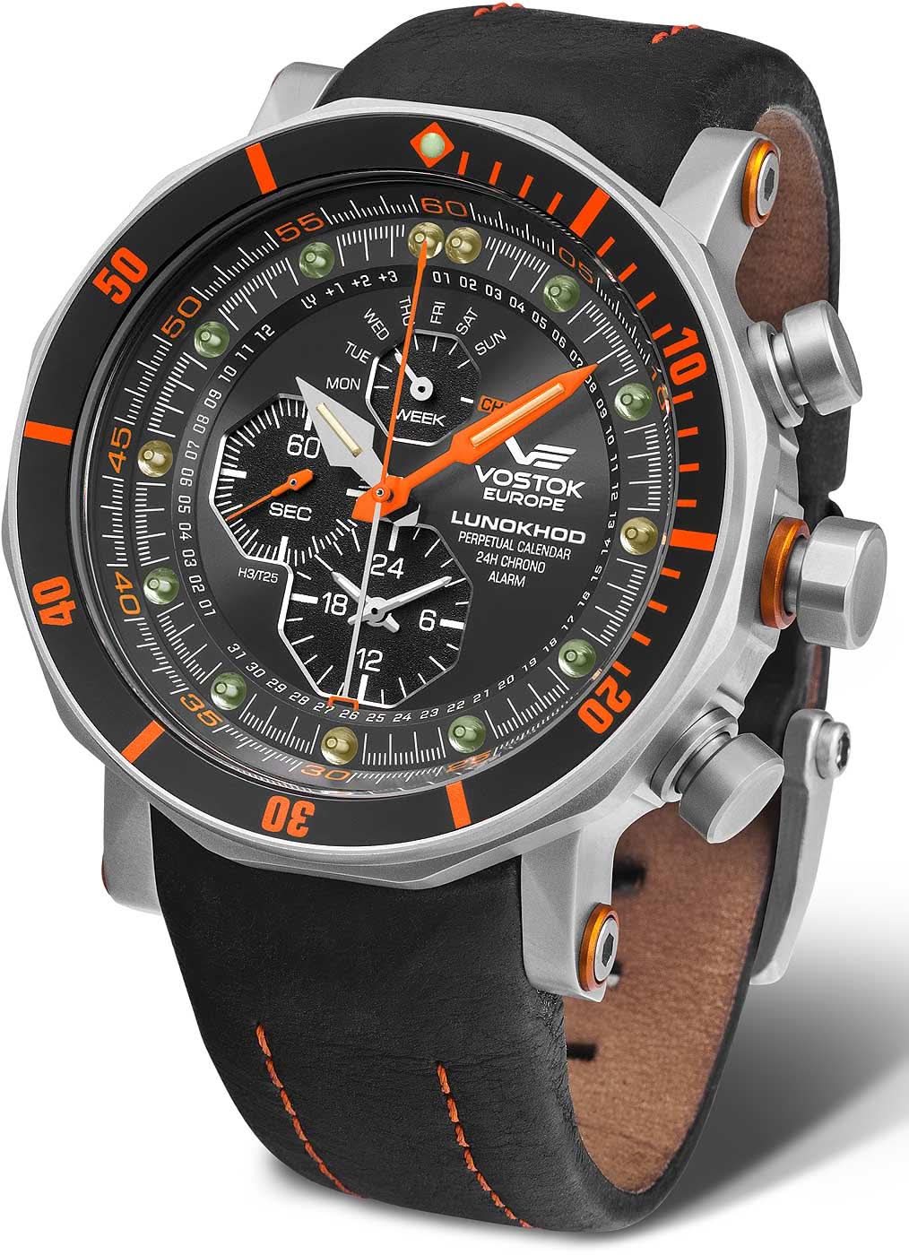 Vostok Europe Lunokhod-2 YM86-620A506 Men's Watch • Tritium Illumination • 20 ATM