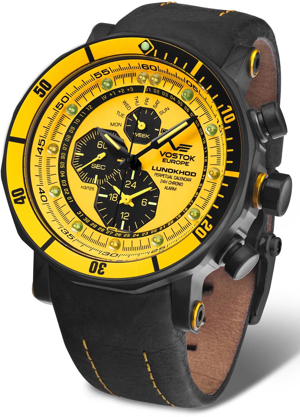 Vostok Europe Lunokhod-2 YM86-620C504 Men's Watch • Tritium • 30 ATM