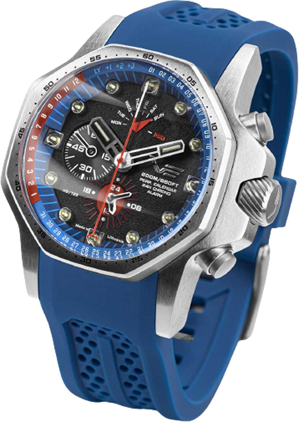 Vostok Europe Atomic Age YM86-640A696 Men's Watch • Tritium Illumination • Perpetual Calendar