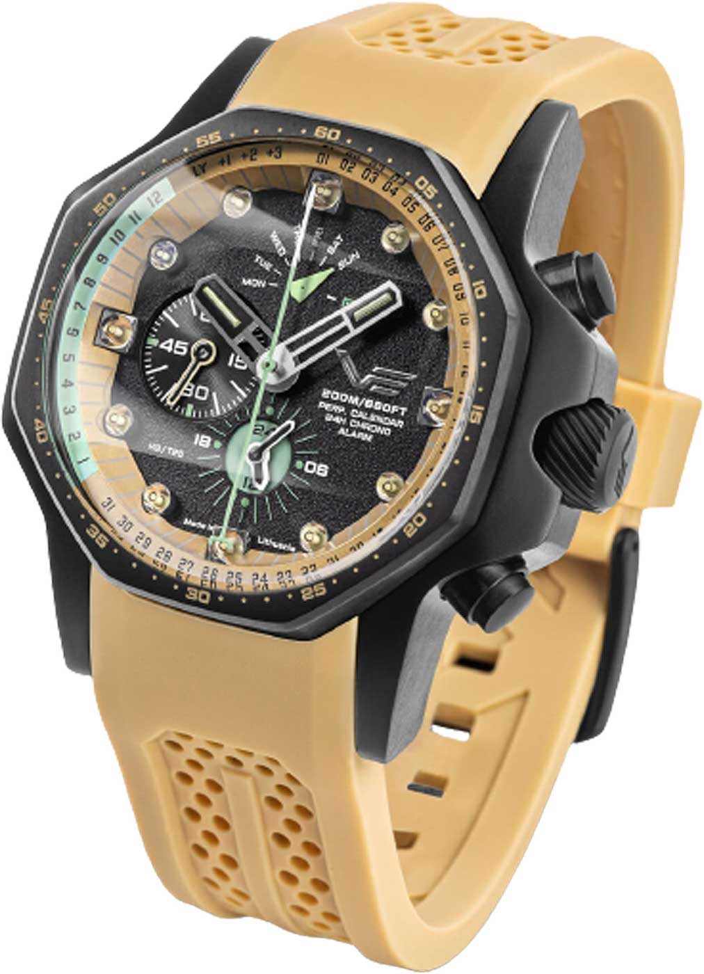 Vostok Europe Atomic Age YM86-640C697 Men's • Tritium • Alarm