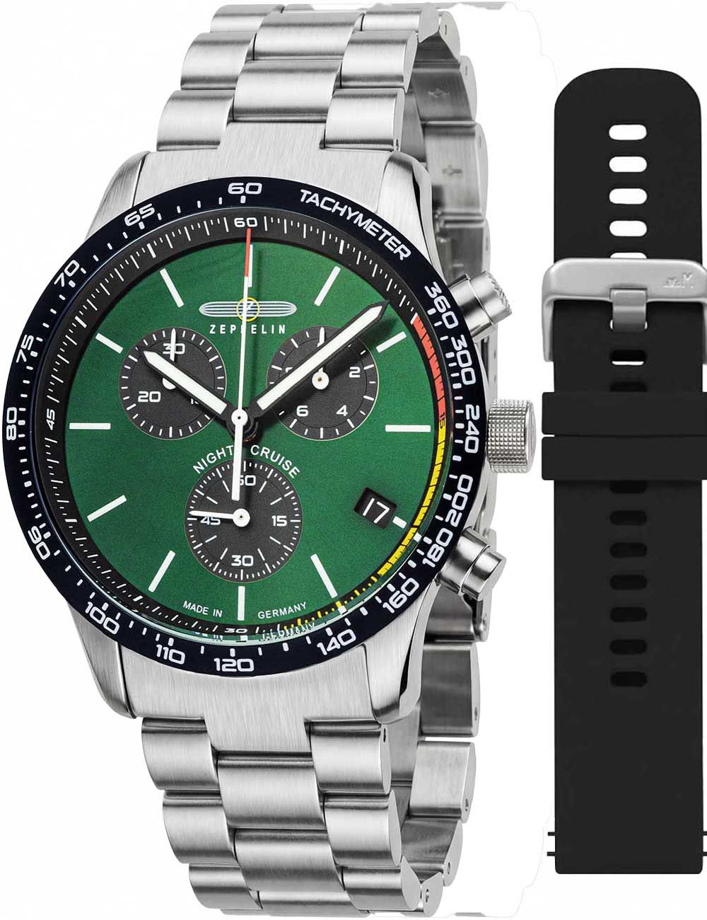 Zeppelin Night Cruise 7288M-4 Herrenuhr • Chronograph • 10 ATM wasserdicht