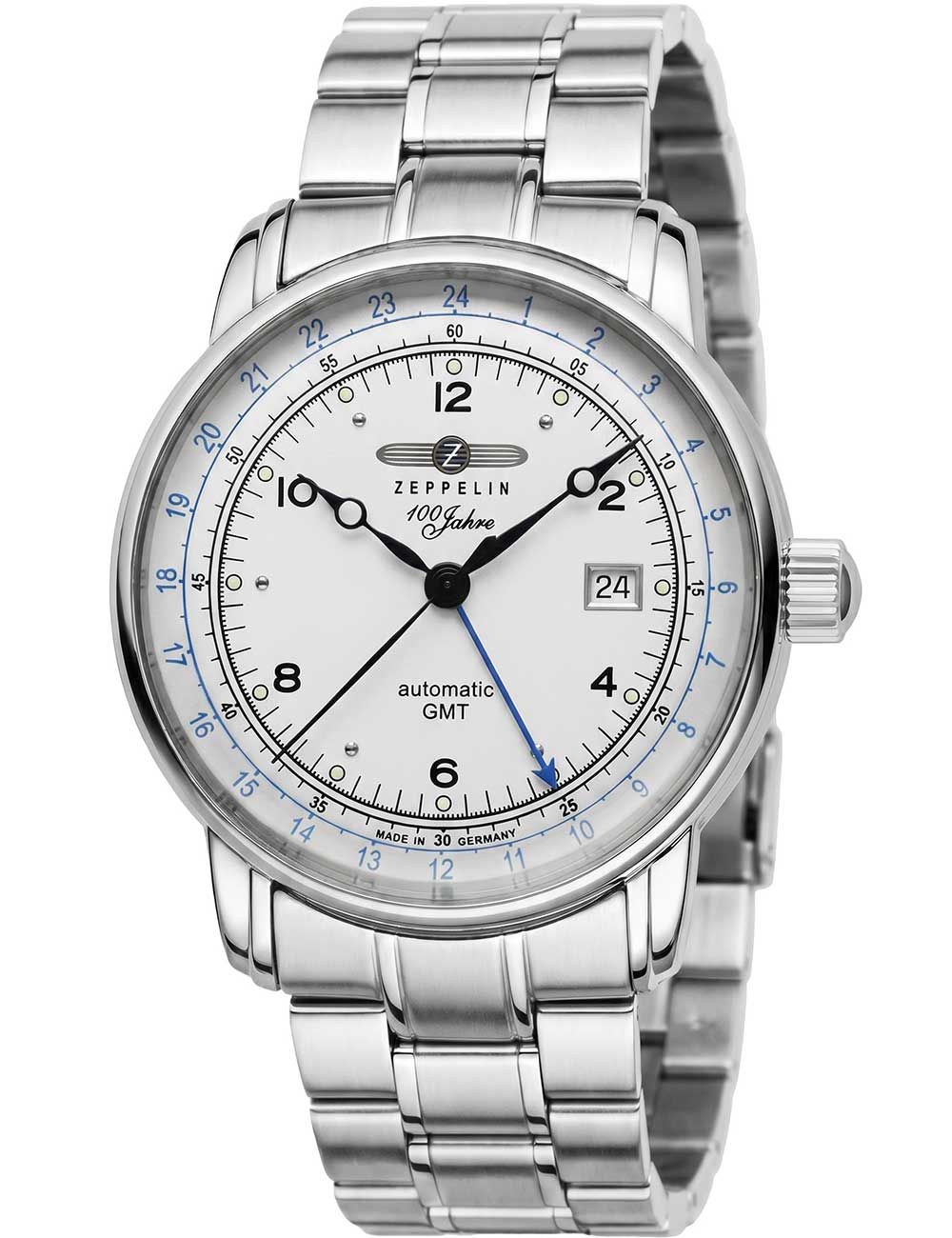Zeppelin 100 Jahre Zeppelin 8666MB1 Herrenuhr Silber • Automatikwerk • Saphirglas
