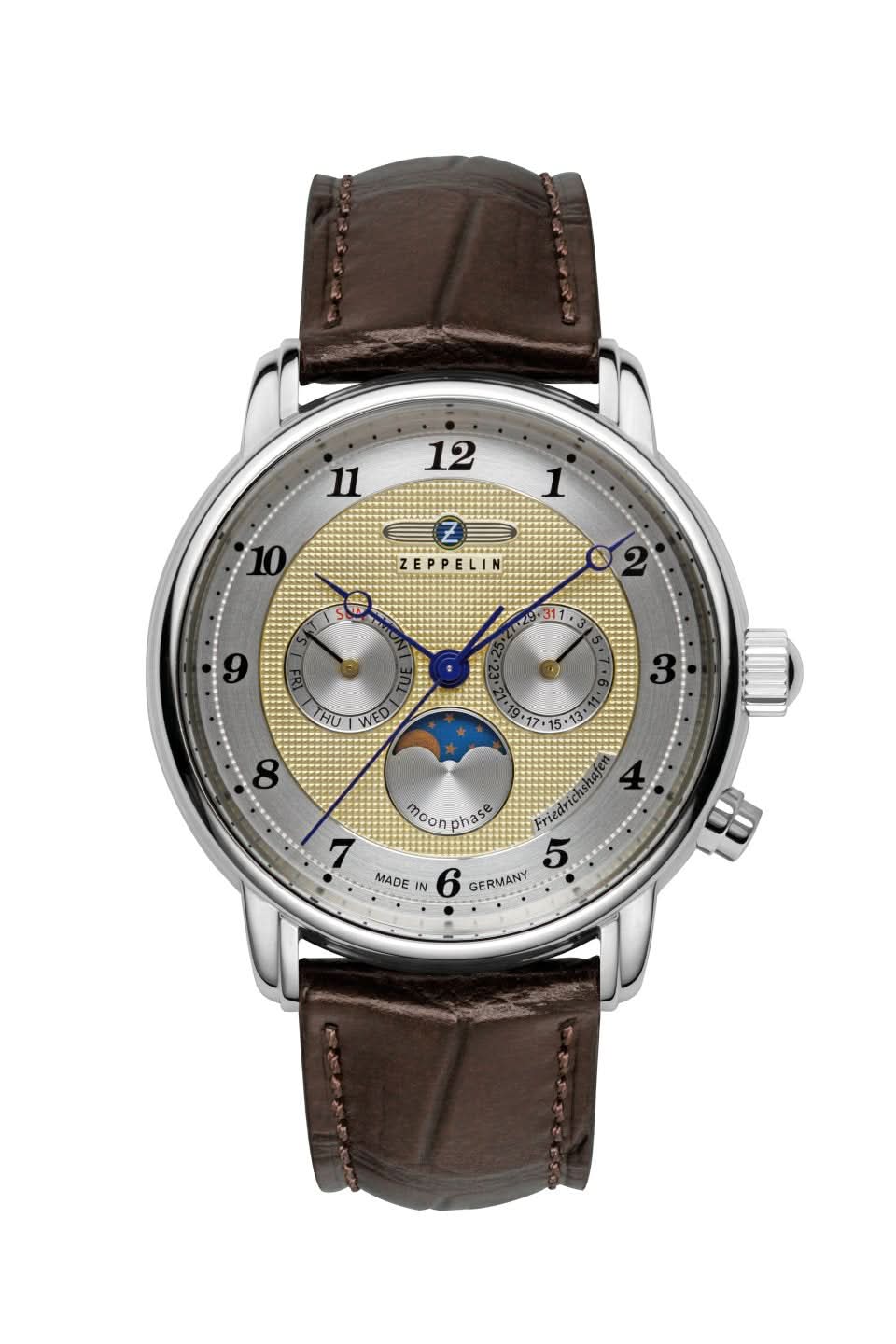 Zeppelin Friedrichshafen 8536-5 Men's Watch • Historic Aviation Design • Made in Germany